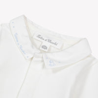 Body Bleu ciel coton col pointu babyboy Tartine et Chocolat H26