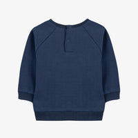 Pull coton imprimé voiure racing indigo babyboy Tartine et Chocolat H26