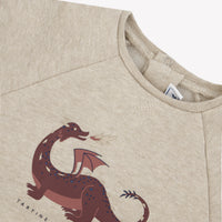 Pull coton imprimé dinosaures sable babyboy Tartine et Chocolat H26