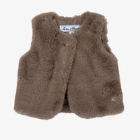 Gilet imitation fourrure beige moyen babygirl Tartine et Chocolat H26