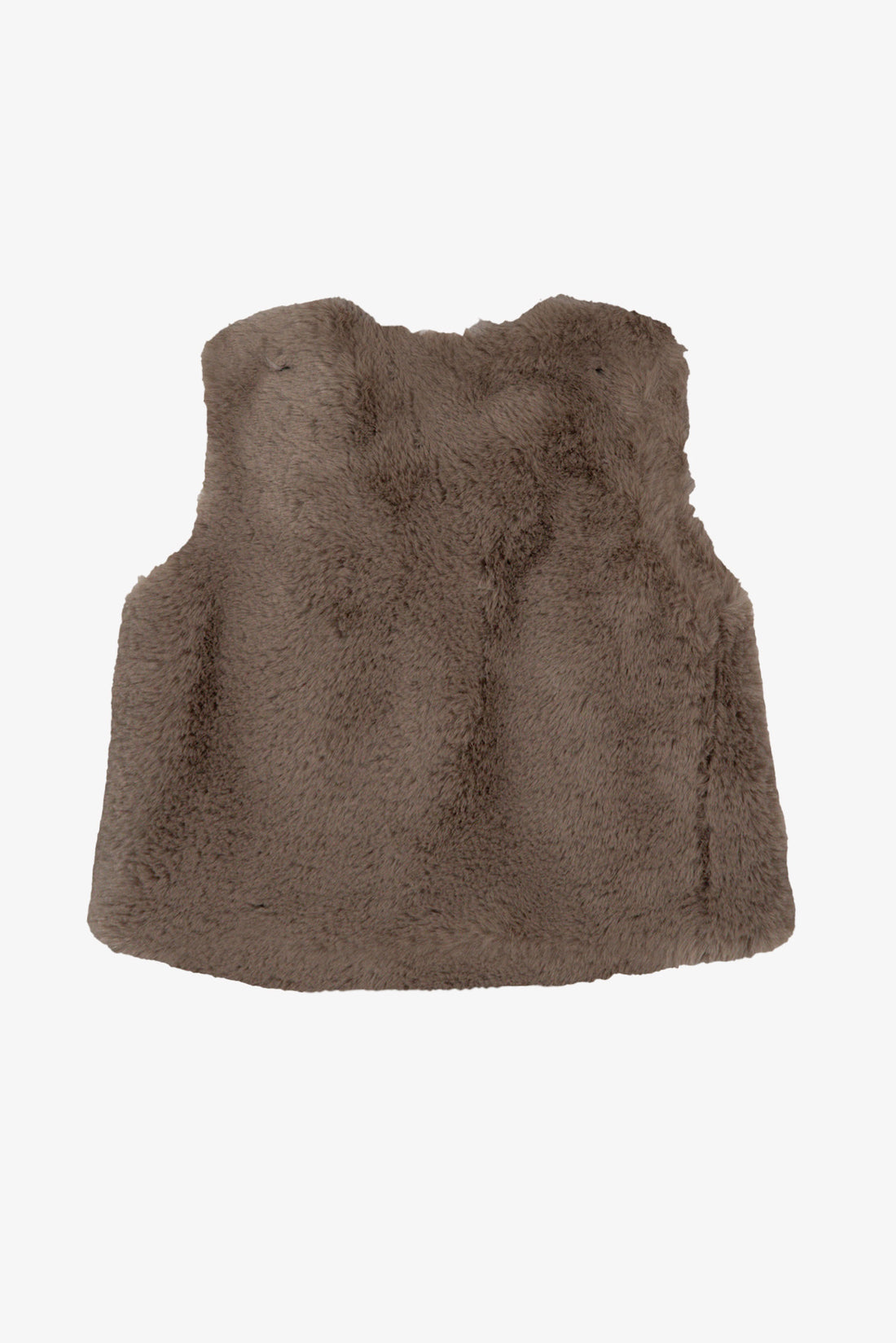 Gilet imitation fourrure beige moyen babygirl Tartine et Chocolat H26