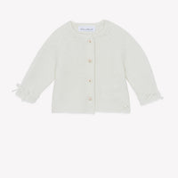 Ensembe avec cardigan ecru en coton babygirl Tartine et Chocolat H26