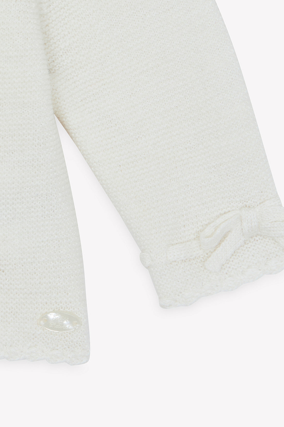 Ensembe avec cardigan ecru en coton babygirl Tartine et Chocolat H26
