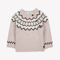 Pull Moka laine jacquard babyboy Tartine et Chocolat H26