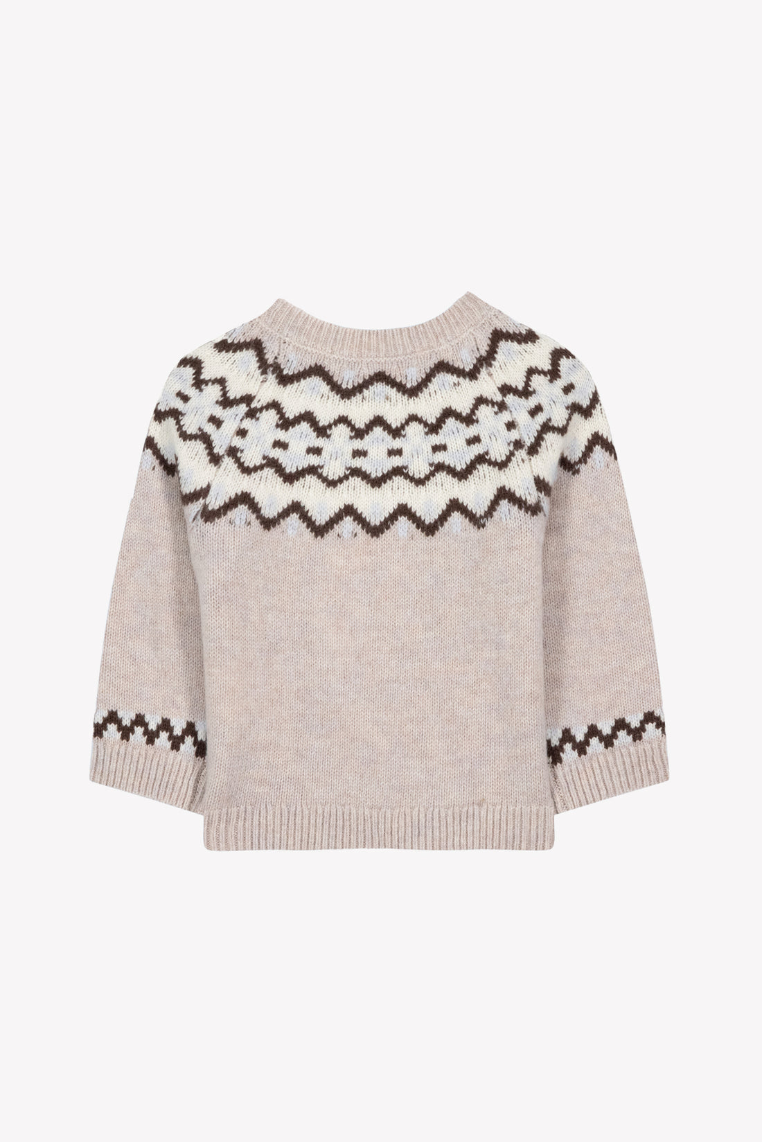 Pull Moka laine jacquard babyboy Tartine et Chocolat H26