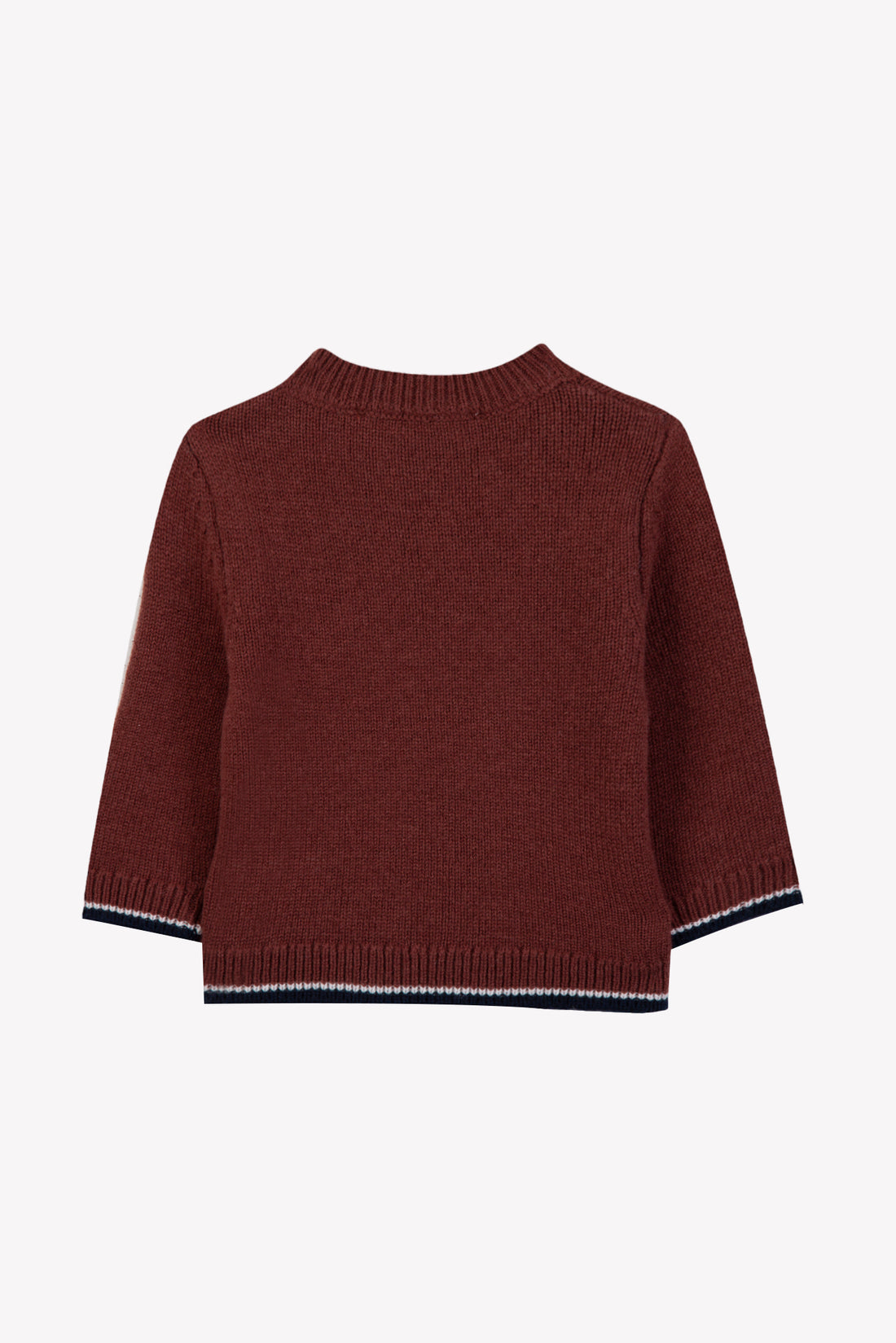 Pull Bordeaux laine petit chevalier Tartine et Chocolat H26