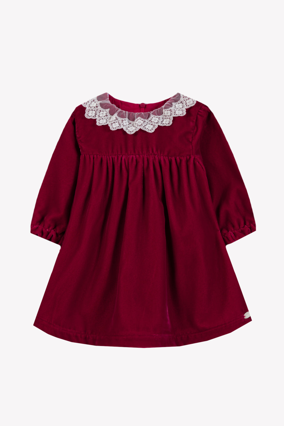 Robe Cerise velours col dentelle babygirl Tartine et Chocolat H26