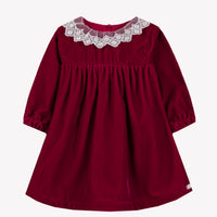 Robe Cerise velours col dentelle babygirl Tartine et Chocolat H26