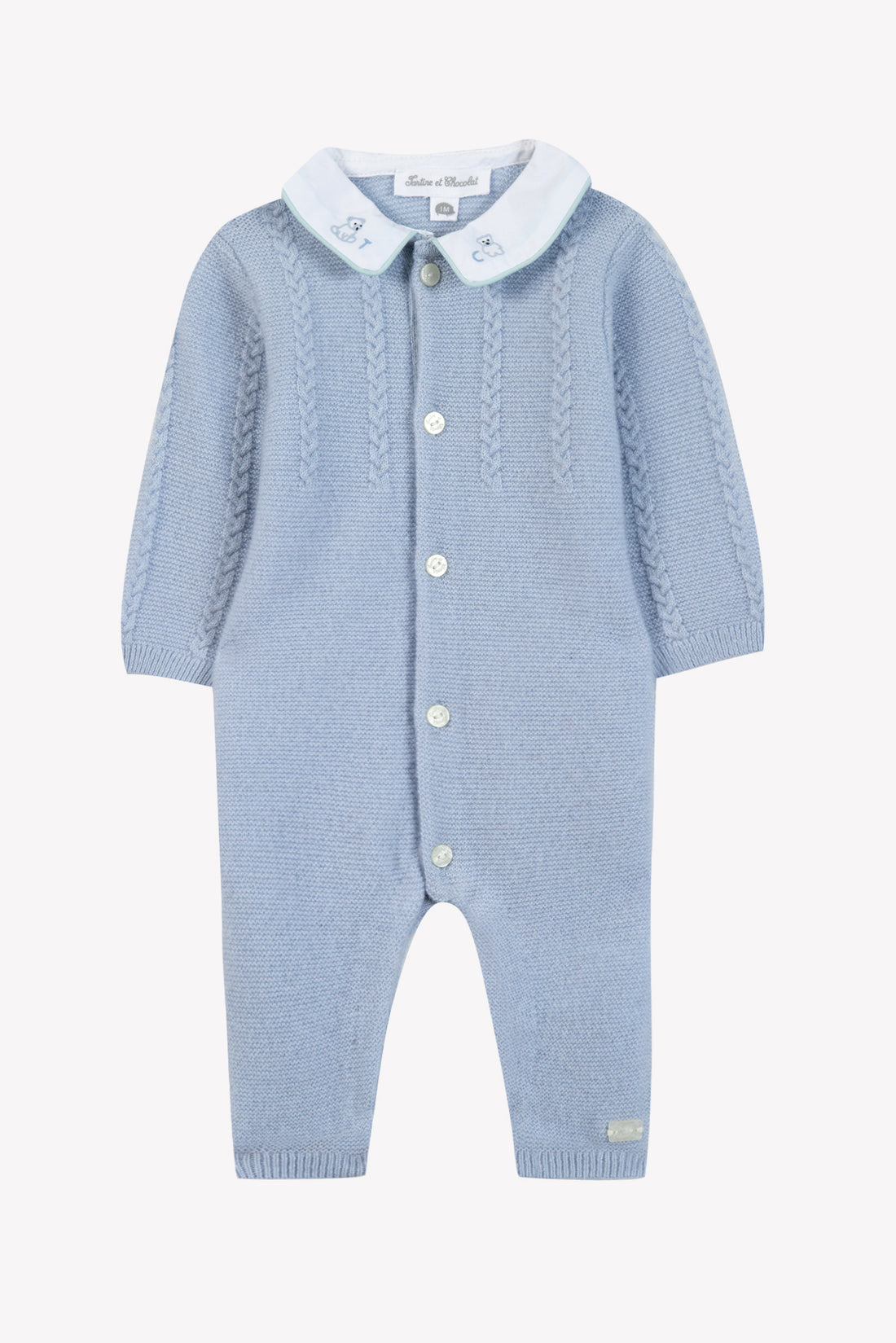 Combinaison longue bleu grisé babyboy Tartine et chocolat H26