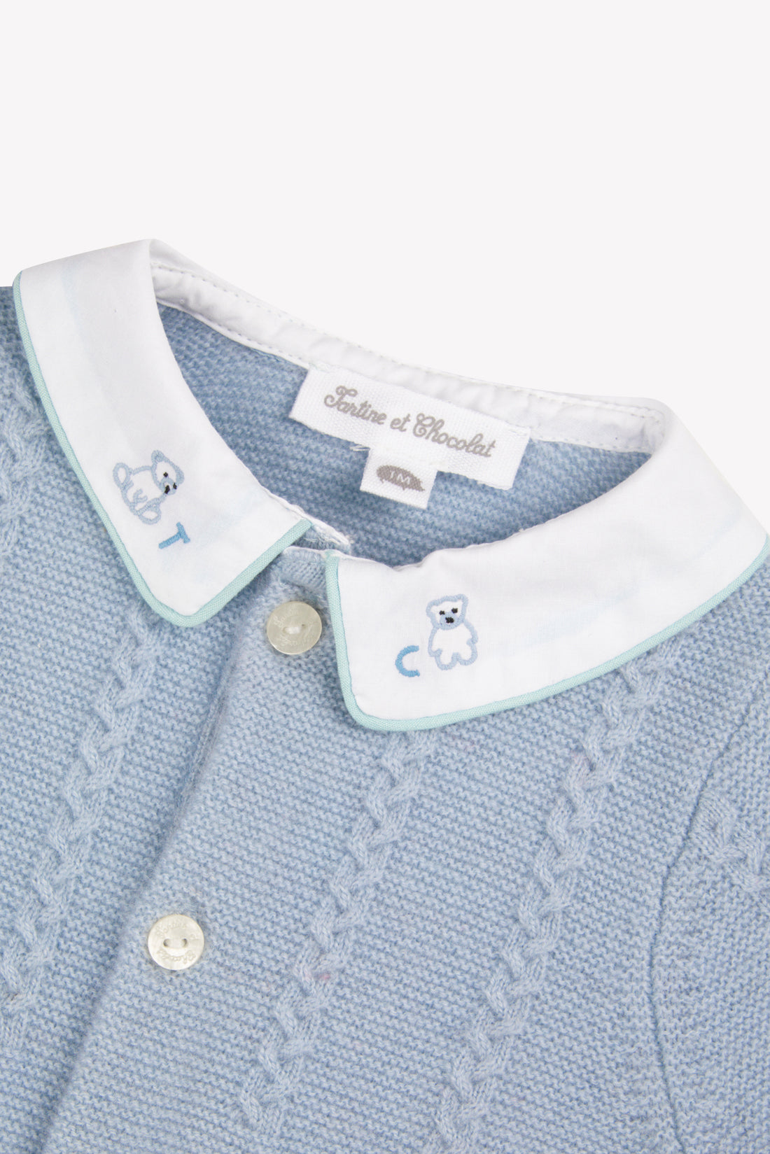 Combinaison longue bleu grisé babyboy Tartine et chocolat H26