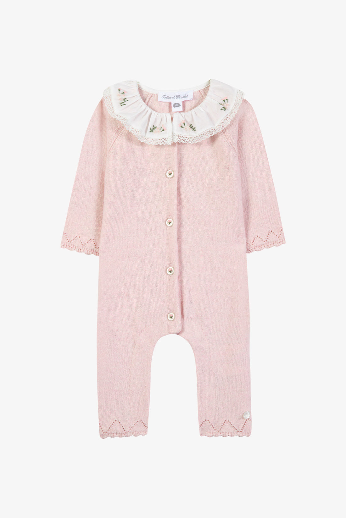 Combinaison en coton rosée babygirl Tartine et Chocolat H26