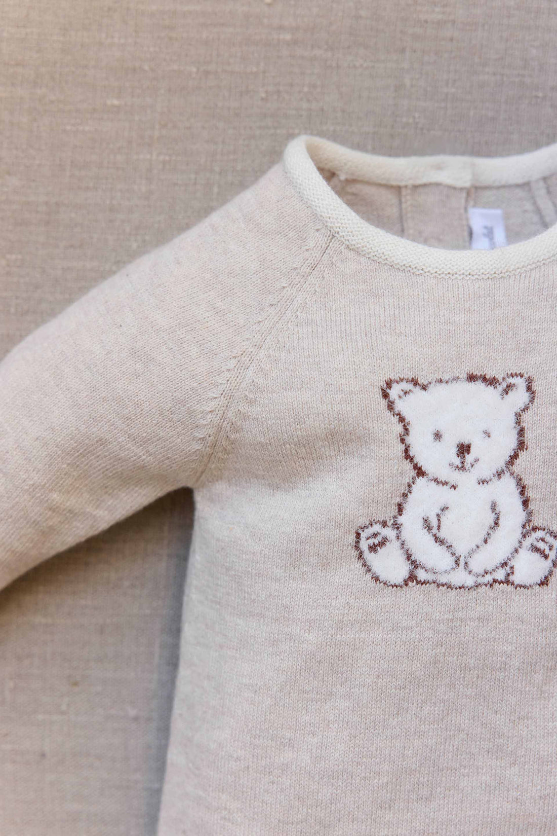 Combinaison longue broderie coton beige chine unisexe Tartine et chocolat H26