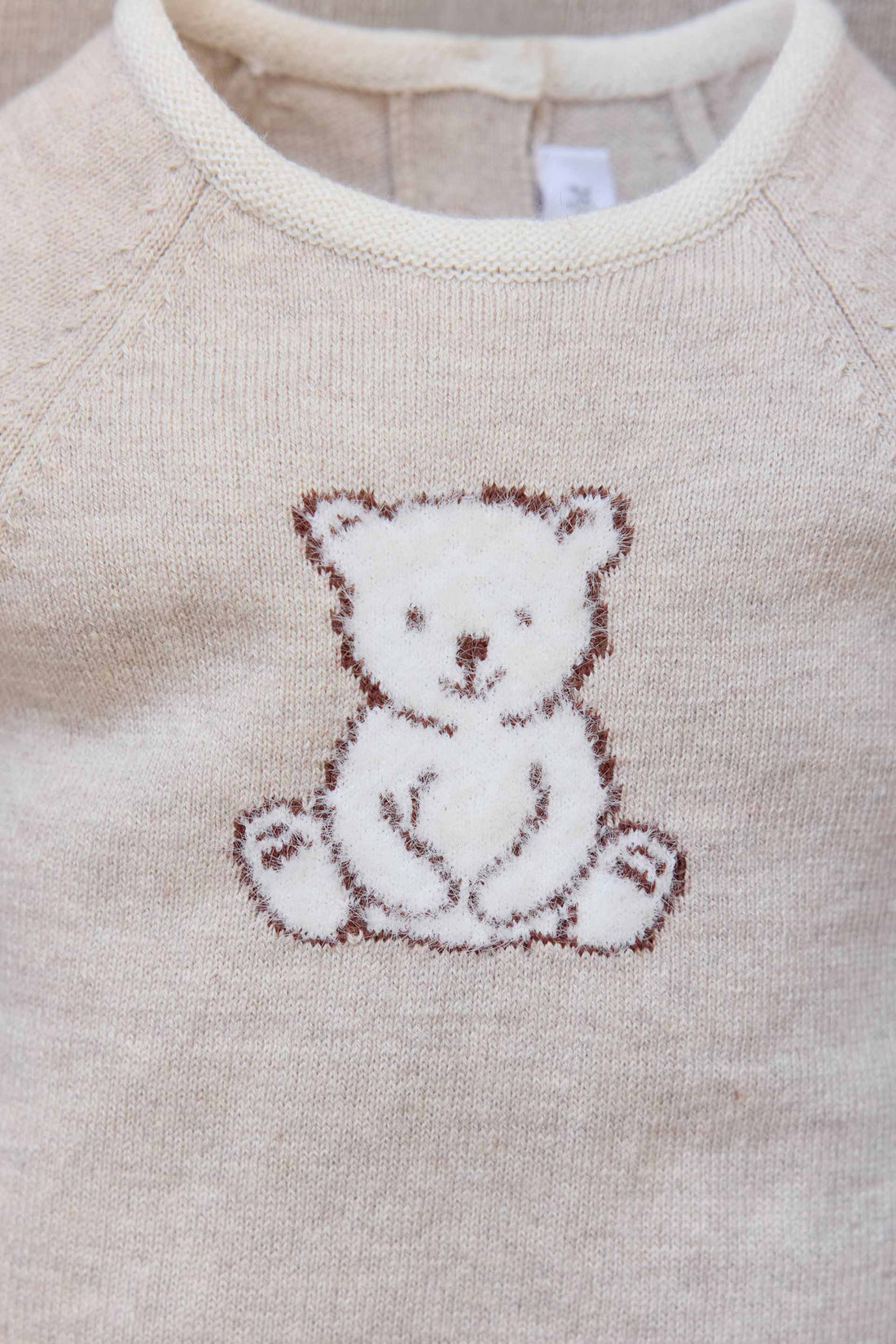 Combinaison longue broderie coton beige chine unisexe Tartine et chocolat H26