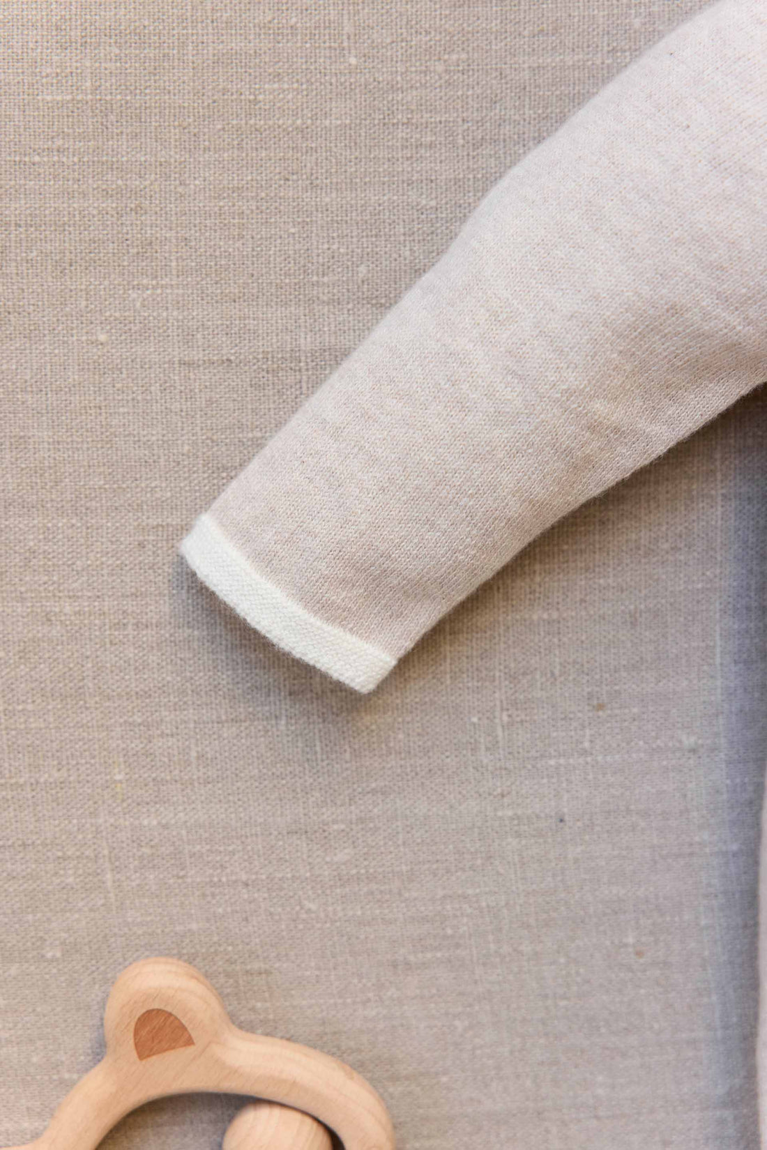 Combinaison longue broderie coton beige chine unisexe Tartine et chocolat H26