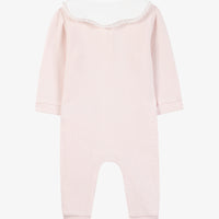 Combinaison longue rosée coton col Claudine babygirl Tartine et chocolat H26