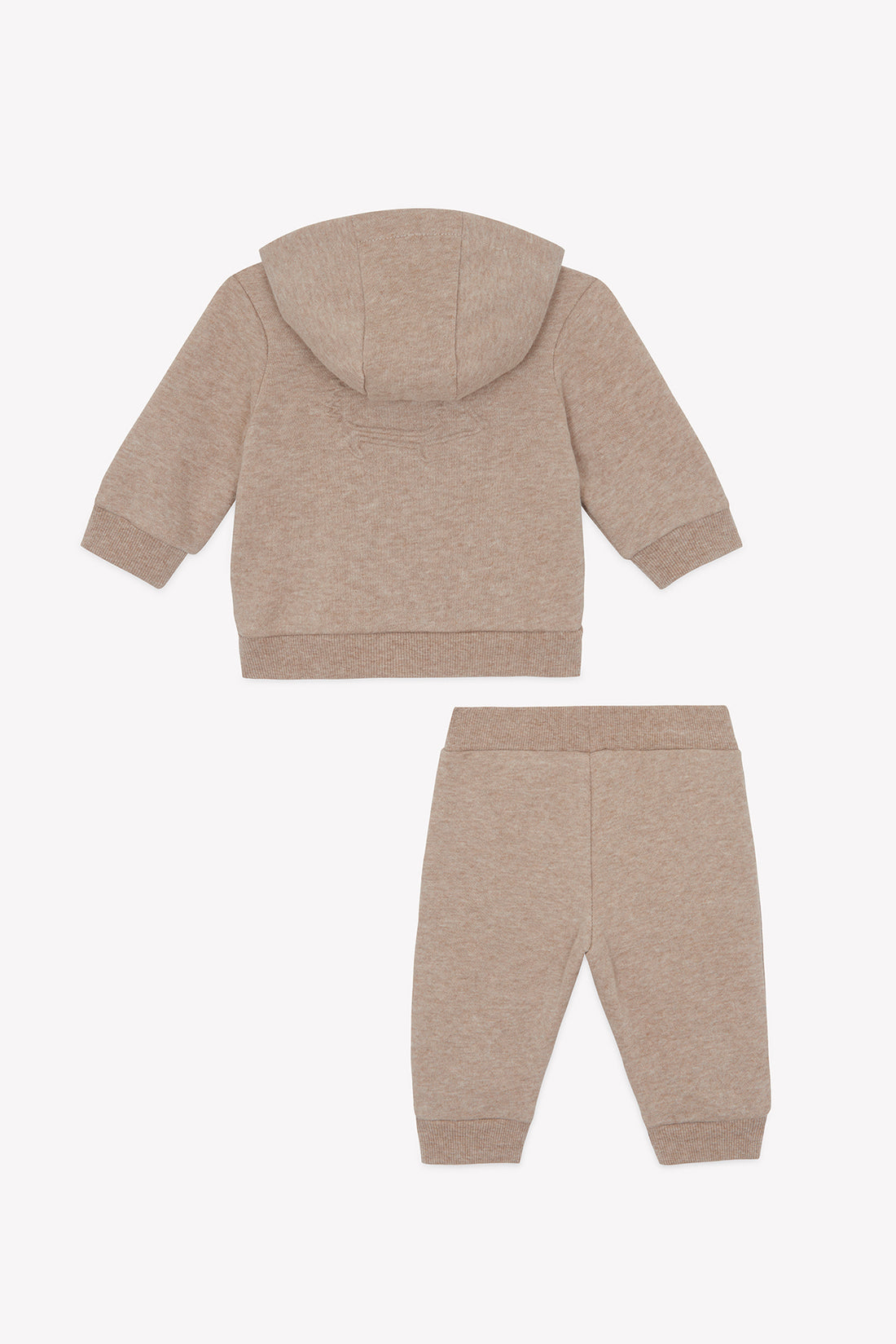 Ensemble jogging moka coton à capuche babyboy Tartine et Chocolat H26
