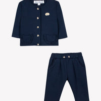 Ensemble de jogging marine festonné babygirl Tartine et Chocolat H26