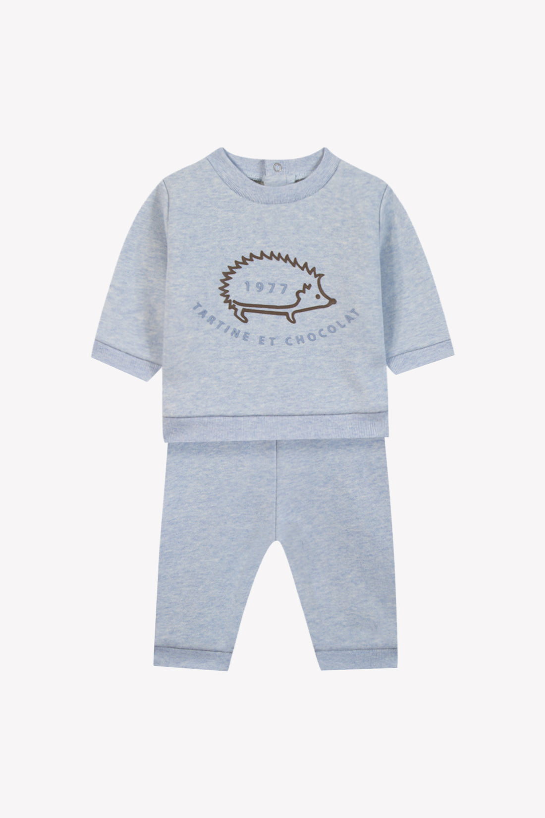 Ensemble jogging bleu horizon coton babyboy Tartine et Chocolat H26