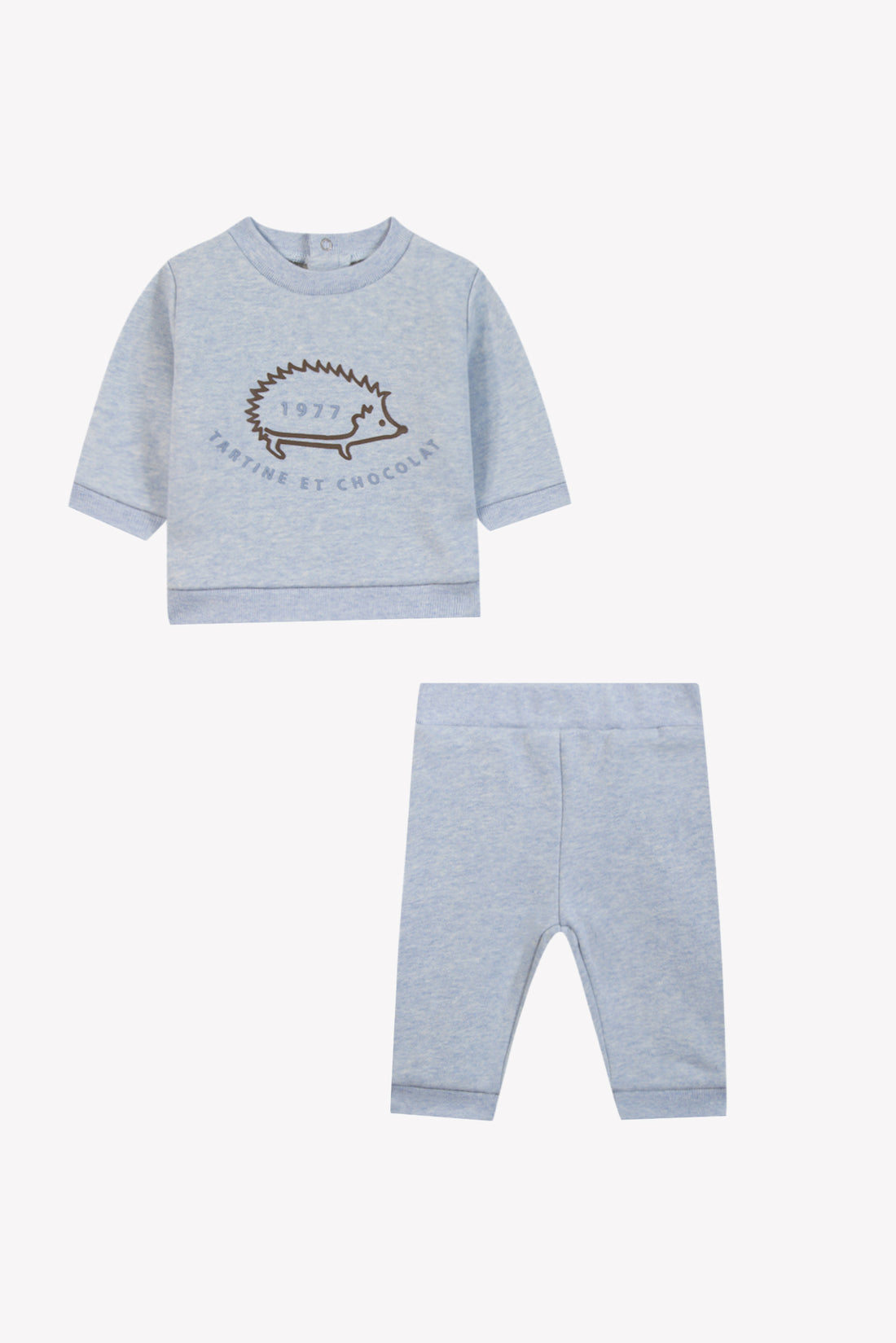 Ensemble jogging bleu horizon coton babyboy Tartine et Chocolat H26