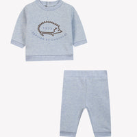 Ensemble jogging bleu horizon coton babyboy Tartine et Chocolat H26