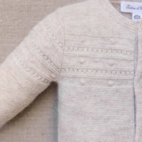 Ensemble long -Beige laine col rond unisexe Tartine et Chocolat H26