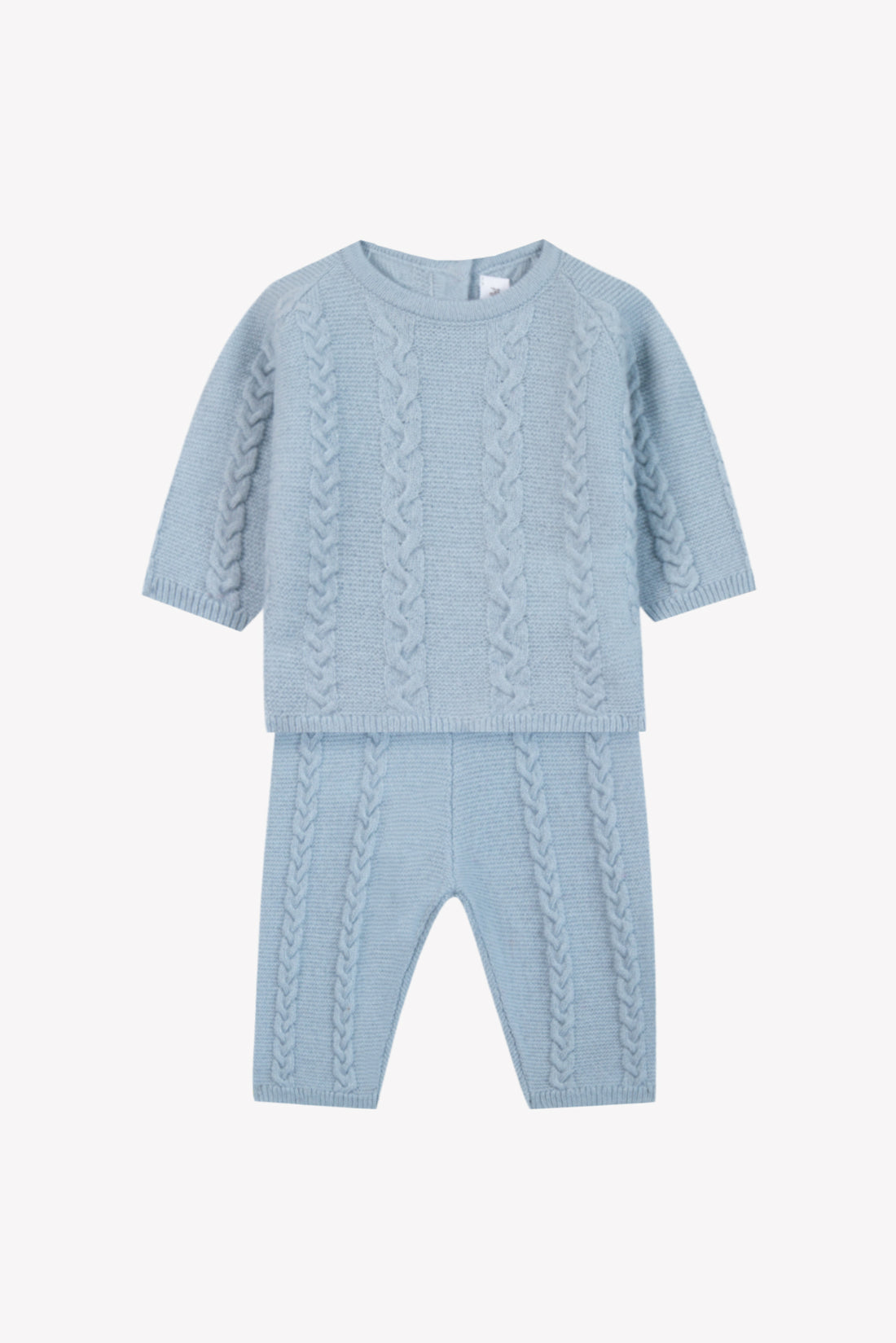 Ensemble en laine bleu grisé babyboy Tartine et Chocolat H26