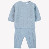 Ensemble en laine bleu grisé babyboy Tartine et Chocolat H26