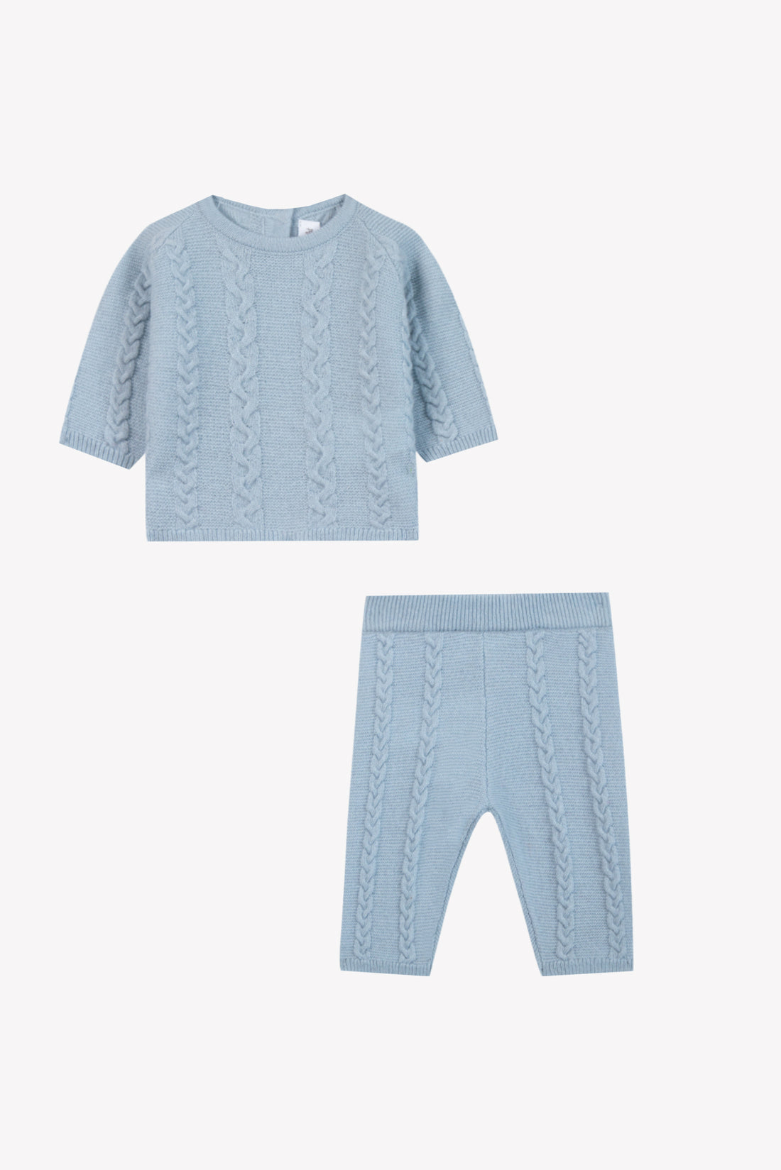 Ensemble en laine bleu grisé babyboy Tartine et Chocolat H26