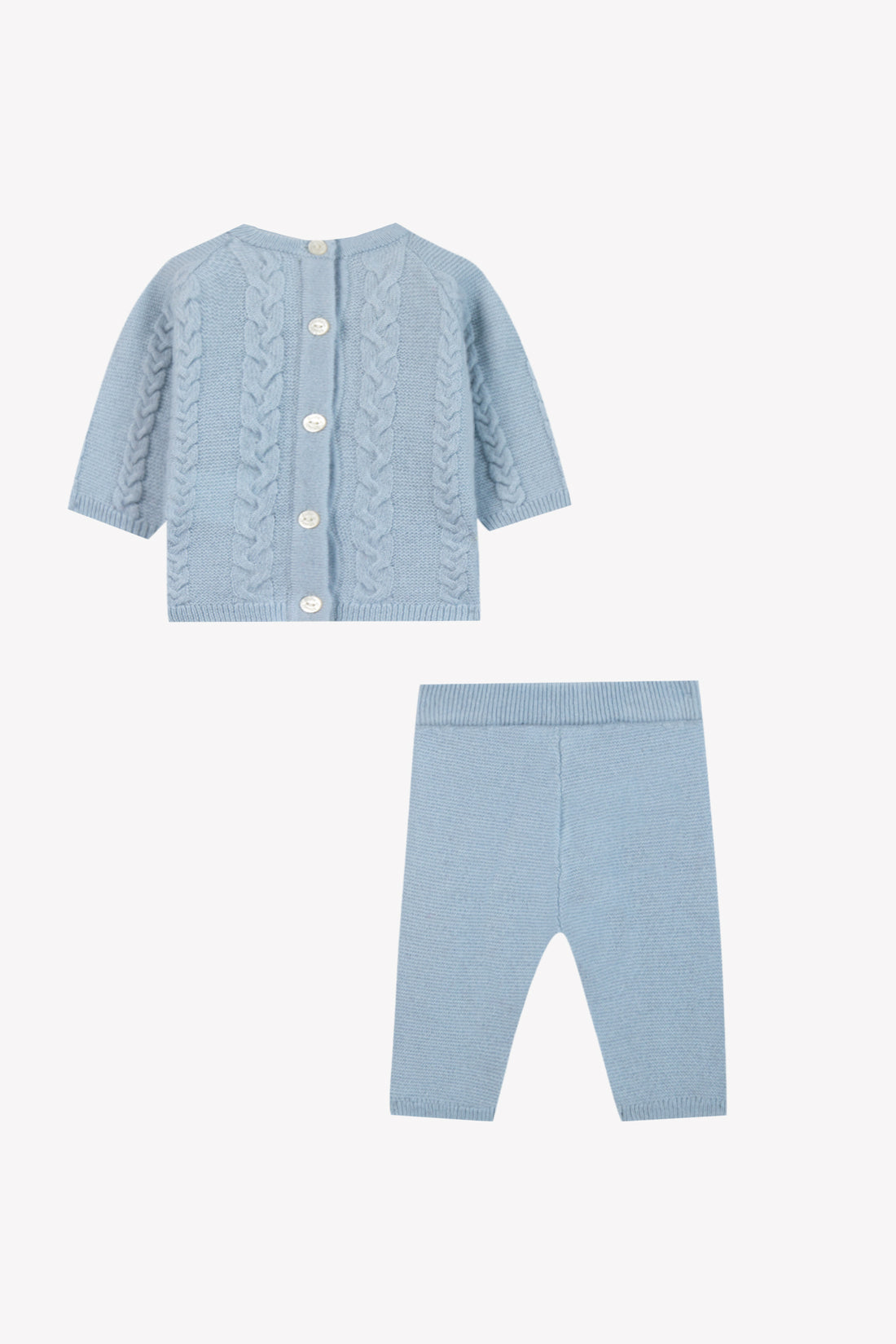 Ensemble en laine bleu grisé babyboy Tartine et Chocolat H26