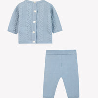 Ensemble en laine bleu grisé babyboy Tartine et Chocolat H26