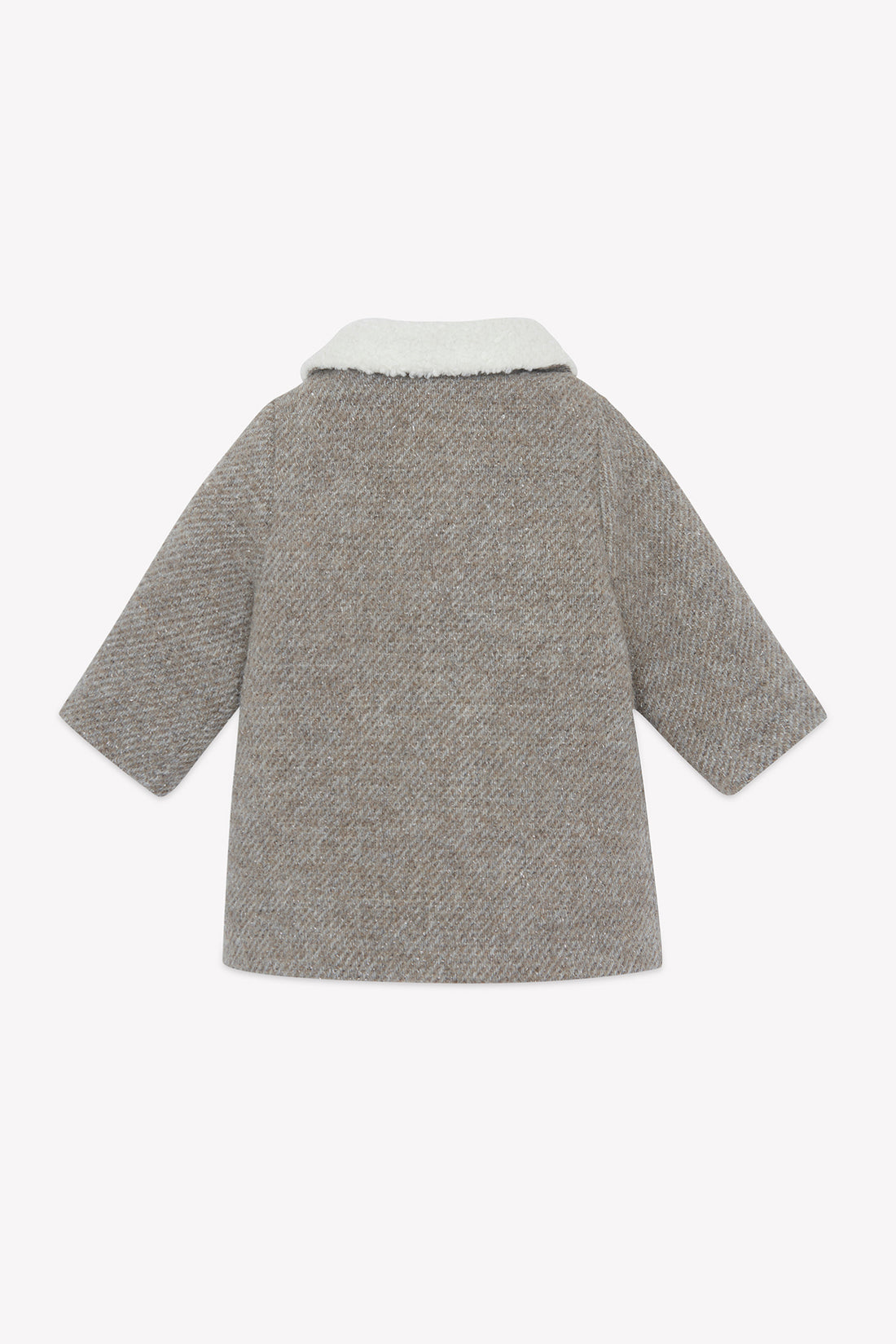 Manteau imitation fourrure laine beige moyen babygirl Tartine et Chocolat H26