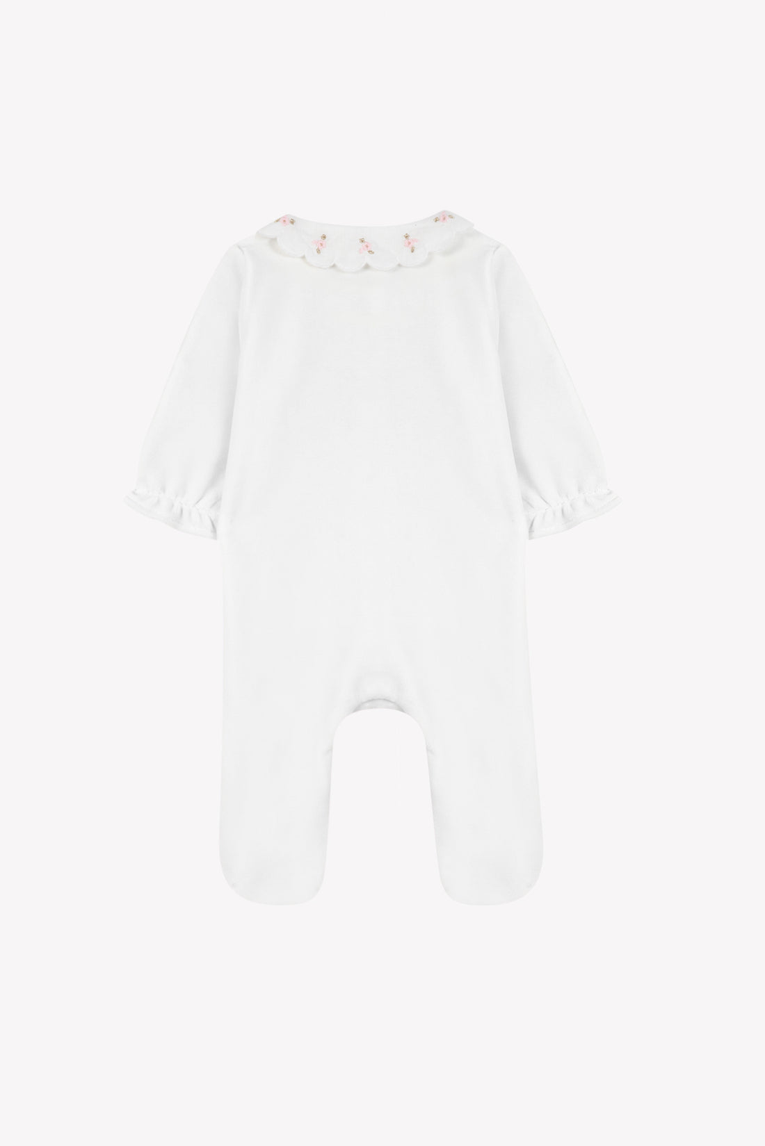 Pyjama velours col claudine rose pâle babygirl Tartine et Chocolat H26
