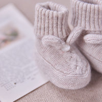 Chaussons beige chiné tressée unisexe Tartine et Chocolat