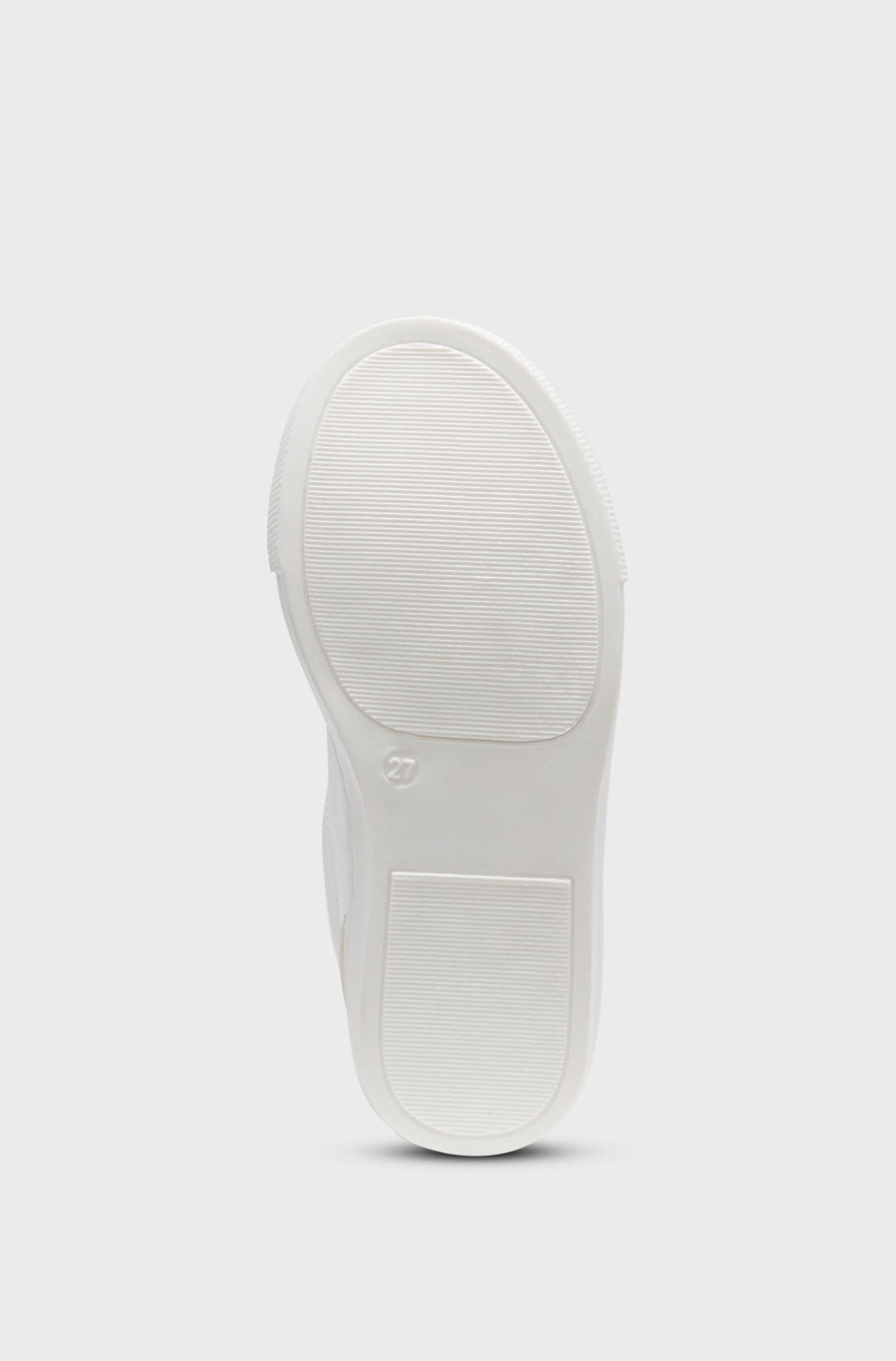 Baskets en cuir et en toile blanches garcon Hugo Boss