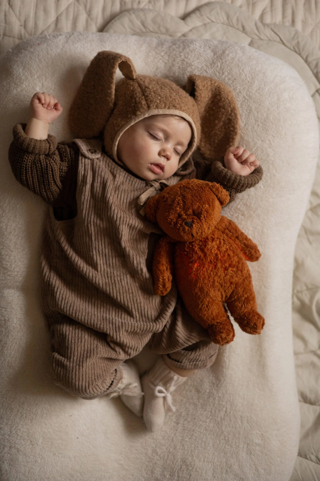 Peluche Moonie en coton bio - Caramel BB&Co