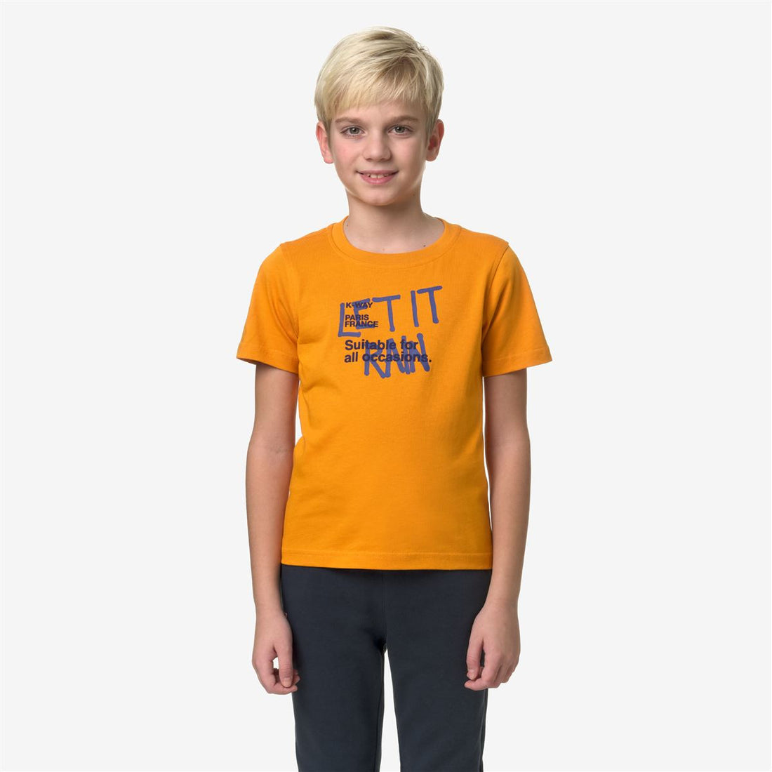 Tee-shirt Odom orange garçon K-Way