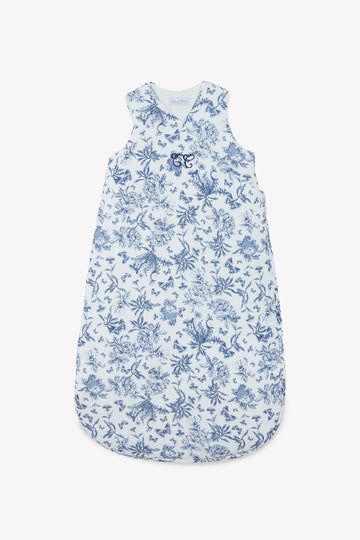Gigoteuse Toile de Jouy Bleu Tartine et Chocolat