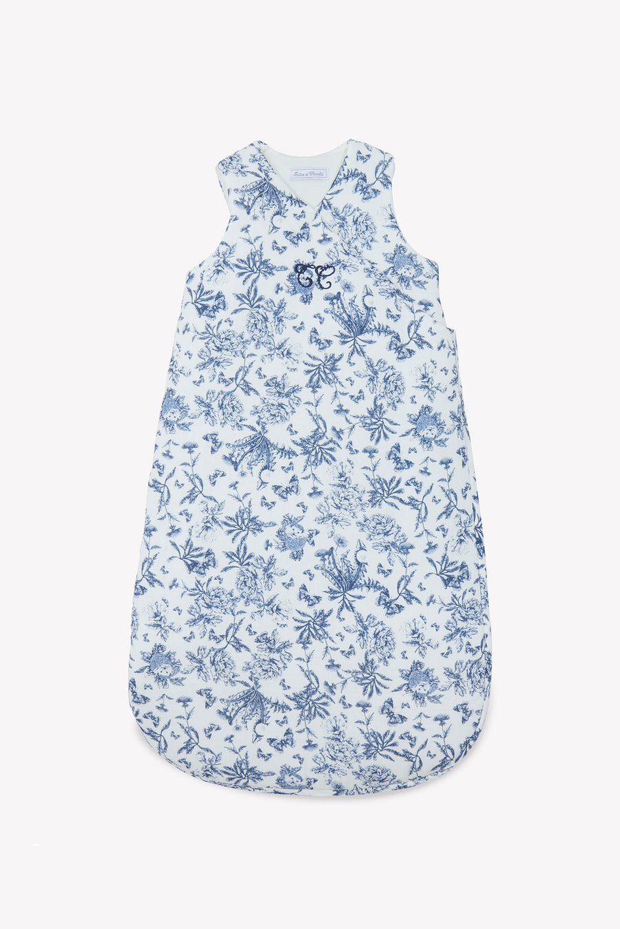 Gigoteuse Toile de Jouy Bleu Tartine et Chocolat