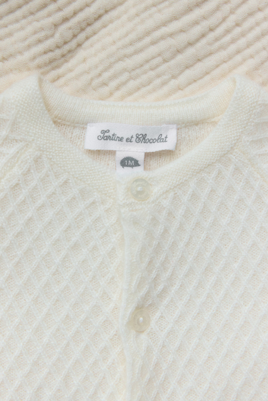 Combinaison longue écru 100% cachemire unisexe Tartine et chocolat H25