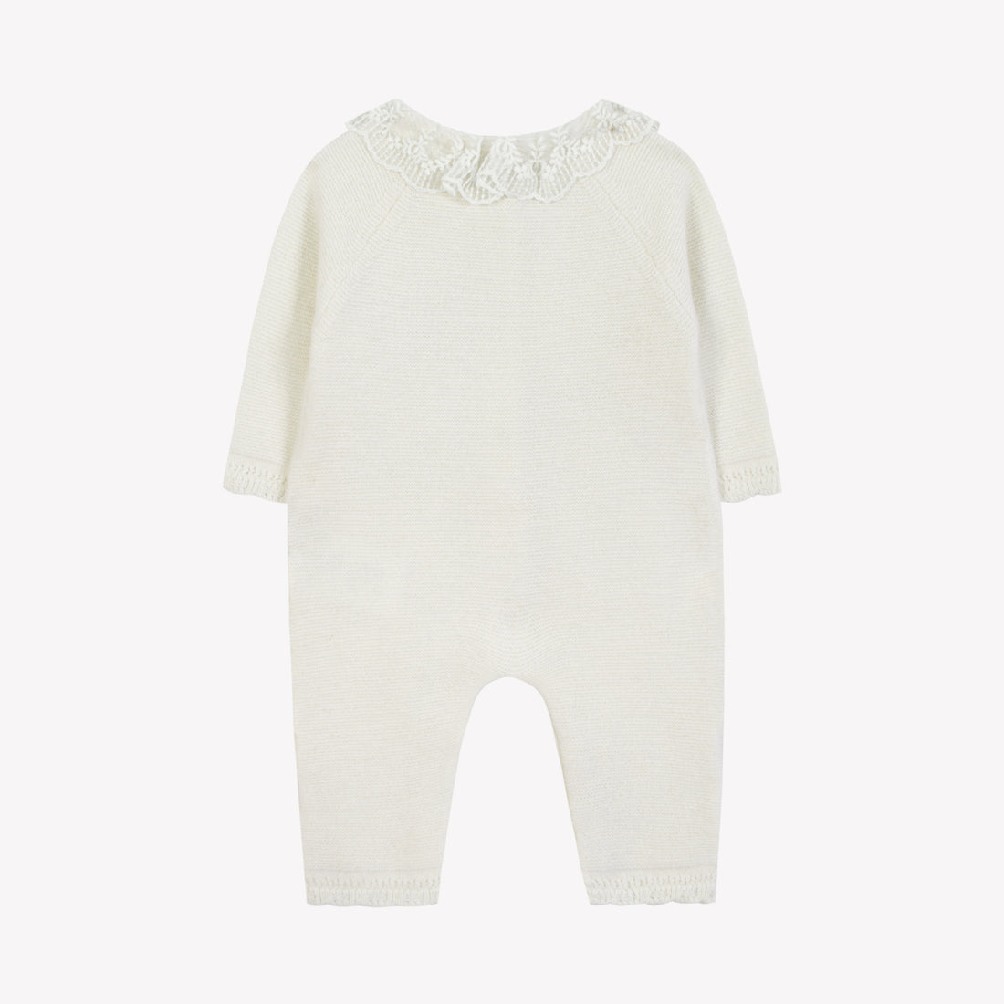 Combinaison longue Ecru col dentelle babygirl Tartine et chocolat H25
