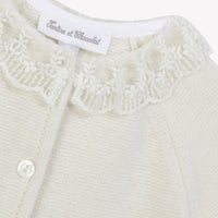 Combinaison longue Ecru col dentelle babygirl Tartine et chocolat H25