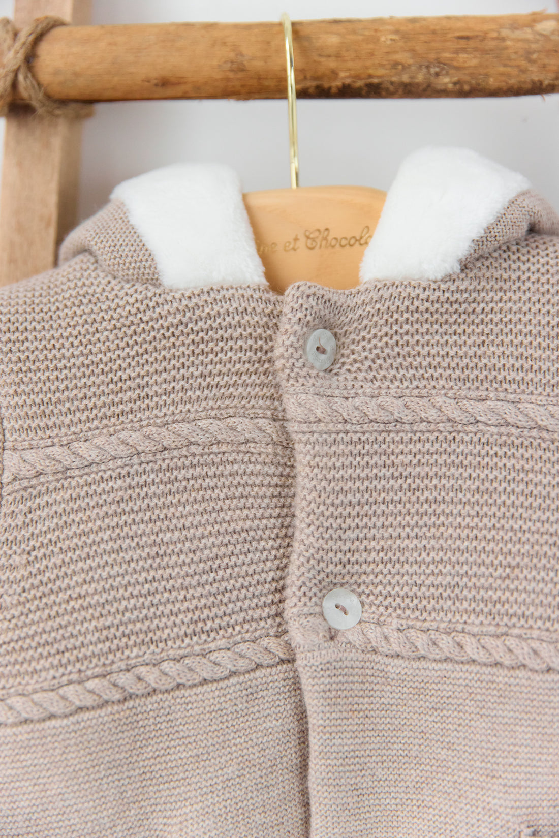 Pilote greige chiné fourré unisexe Tartine et Chocolat H25