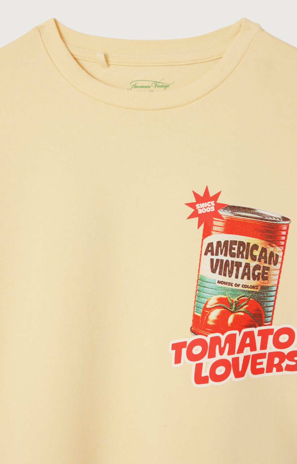 Tee-Shirt Fizvalle Tomato mixte American Vintage E26