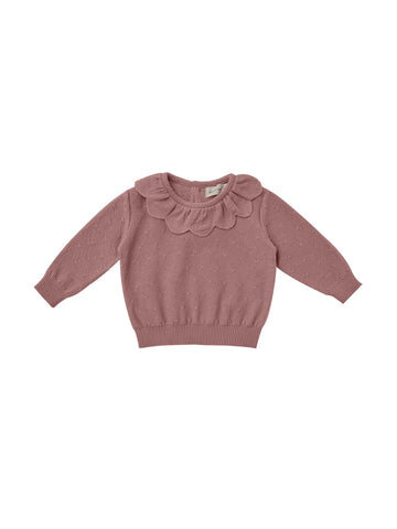 Pull petal knit rose babygirl Quincy Mae - H23