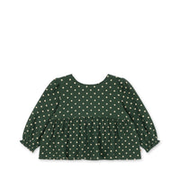 Ensemble blouse avec noeud etpantalon Elin fille Konges Slojd H26