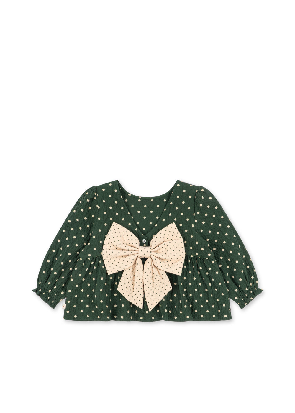 Ensemble blouse avec noeud etpantalon Elin fille Konges Slojd H26