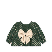 Ensemble blouse avec noeud etpantalon Elin fille Konges Slojd H26