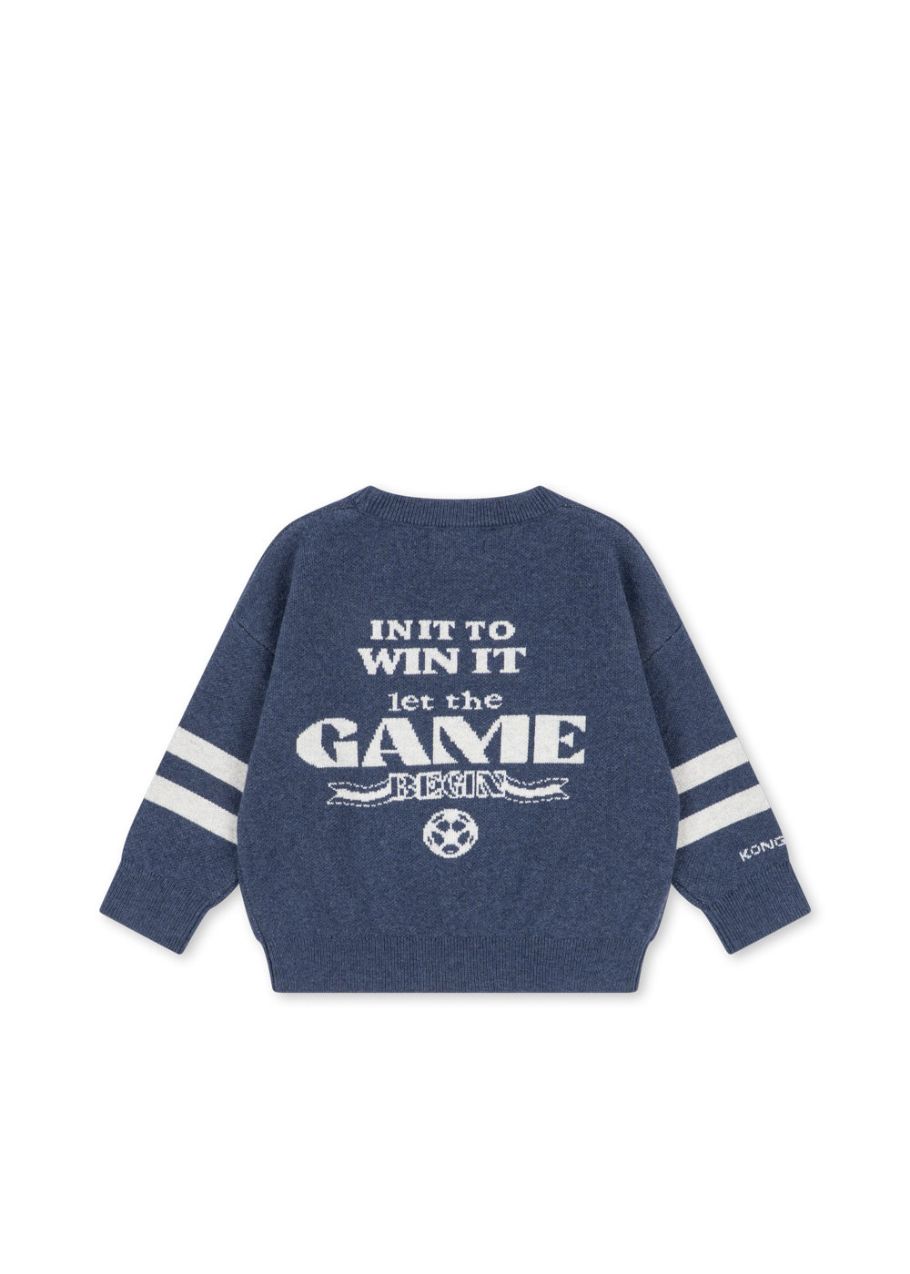 Ensemble pull et pantalon en laine bleu garçon Konges Slojd H26