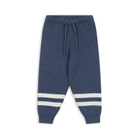 Ensemble pull et pantalon en laine bleu garçon Konges Slojd H26