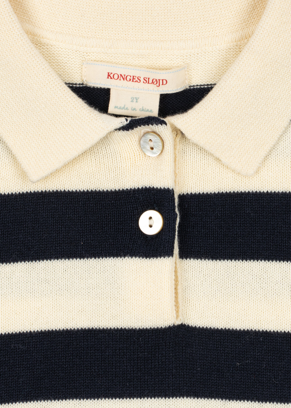 Ensemble en maille rayé bleu marine garçon Konges Slojd H26